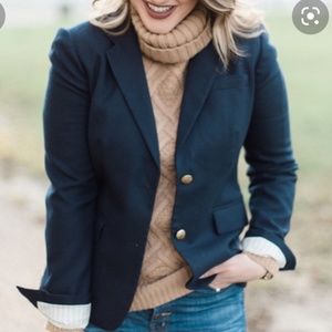J Crew "schoolboy" navy blazer